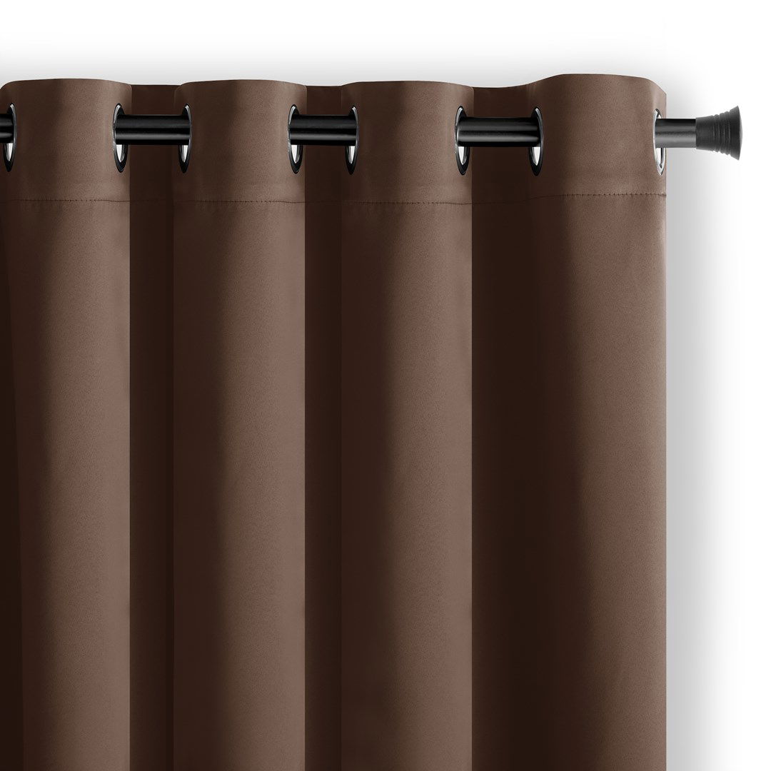 Naktinė užuolaida AmeliaHome BLACKOUT,  140x245 cm, ruda