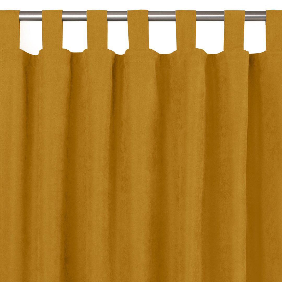 Naktinė užuolaida MILANA MUSTARD TAB, 220x225 cm