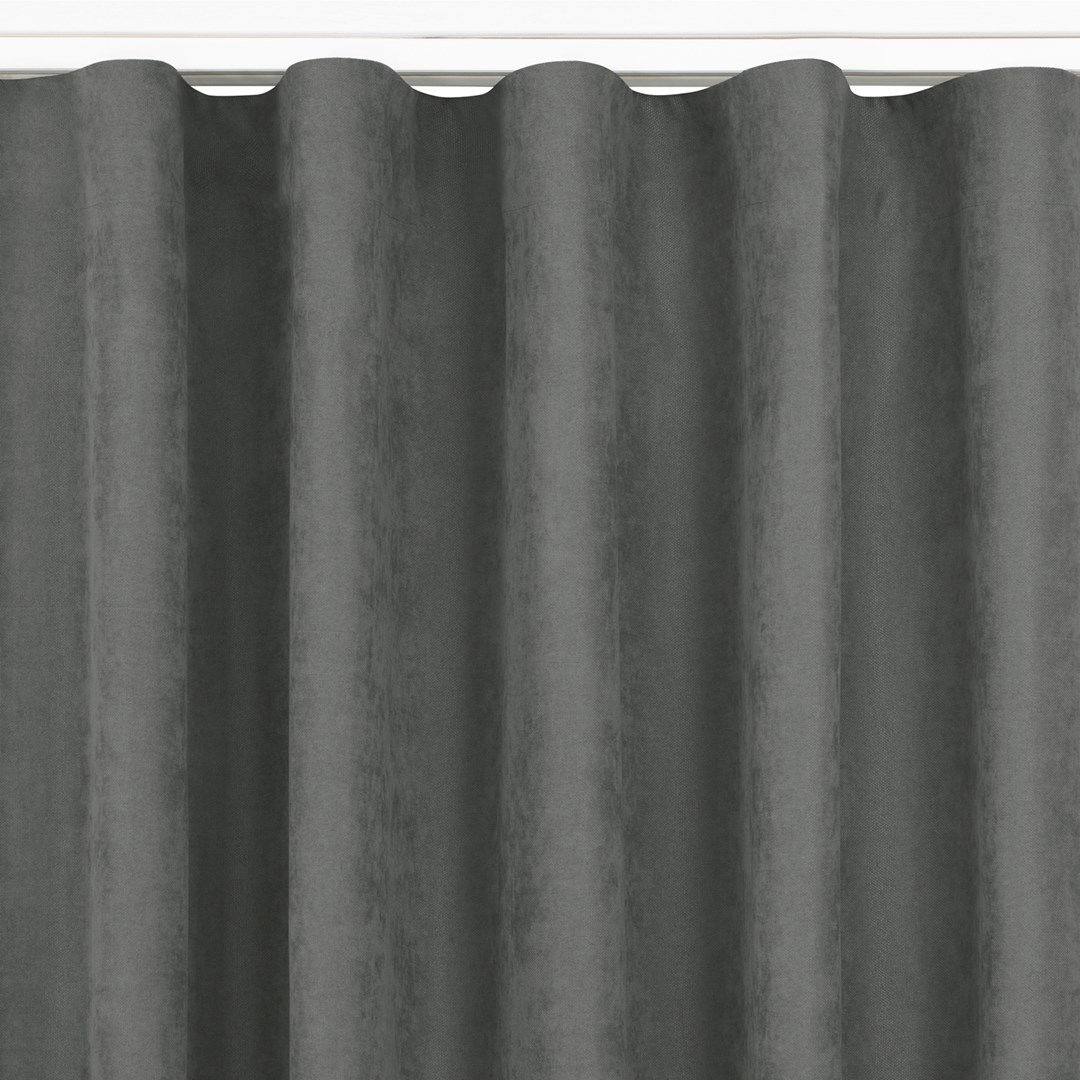 Naktinė užuolaida MILANA GREY PLEAT, 220x270 cm