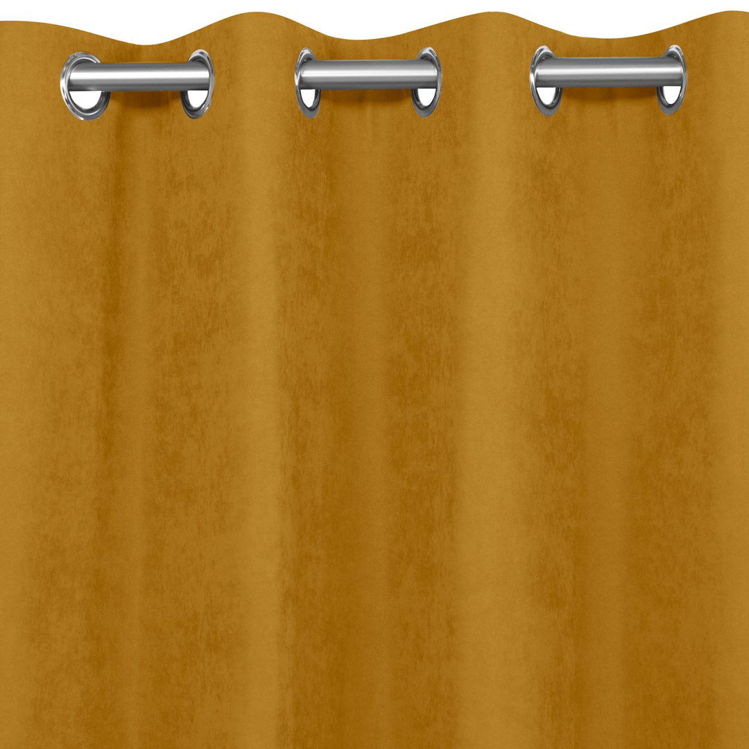 Naktinė užuolaida MILANA MUSTARD EYELETS, 220x270 cm