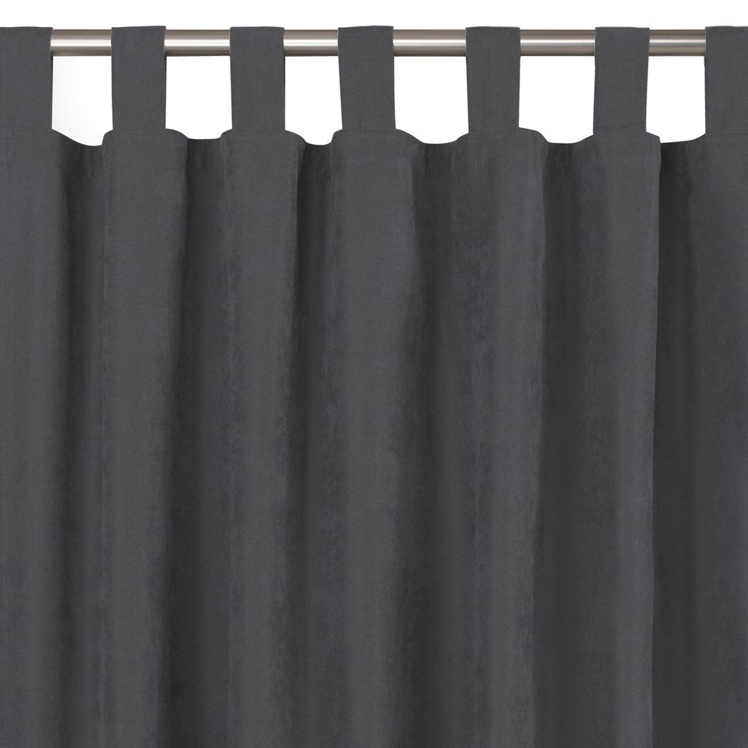 Naktinė užuolaida MILANA CHARCOAL TAB, 220x175 cm
