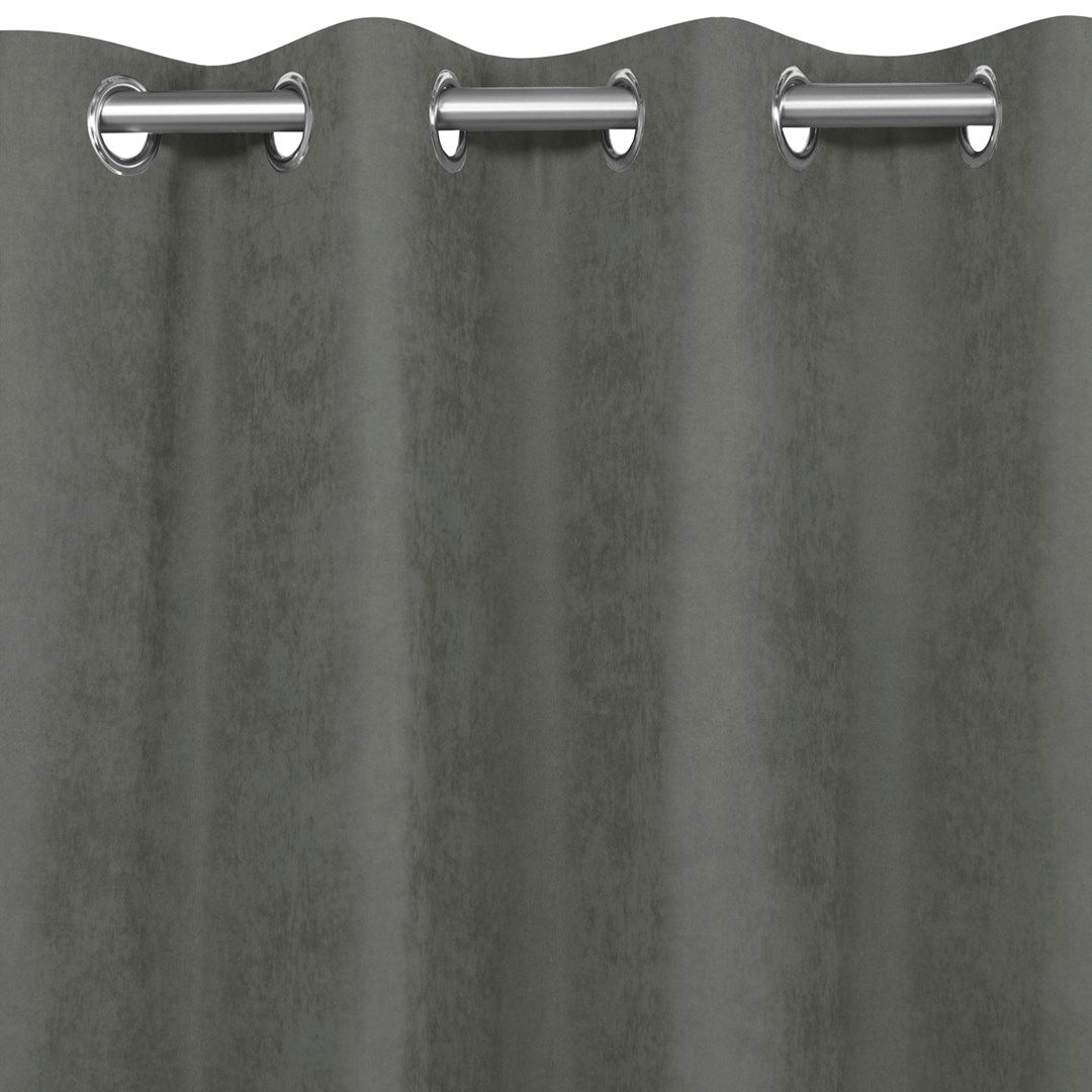 Naktinė užuolaida MILANA GREY EYELETS, 220x270 cm