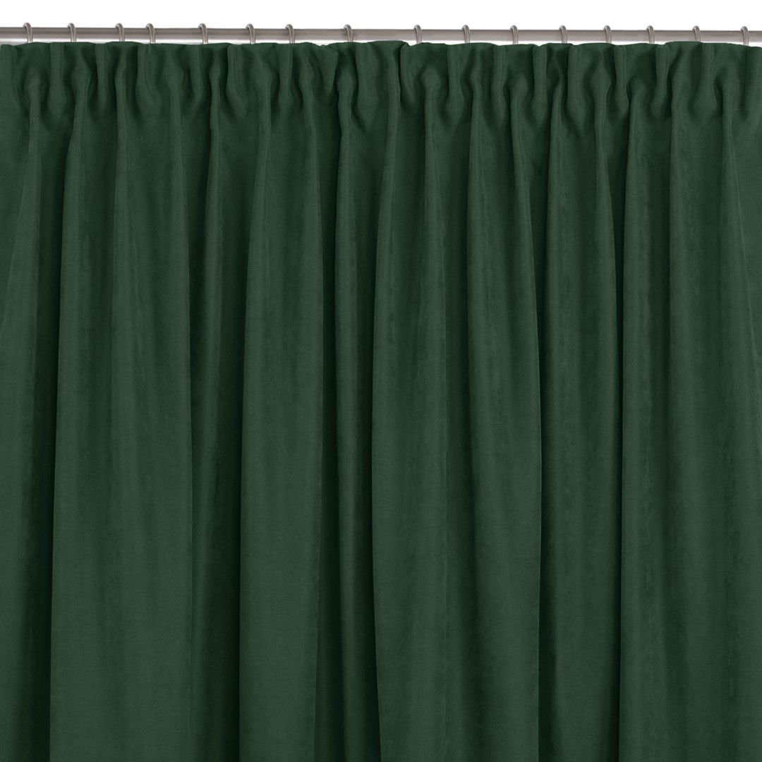 Naktinė užuolaida MILANA BOTTLEGREEN PLEAT, 220x270 cm