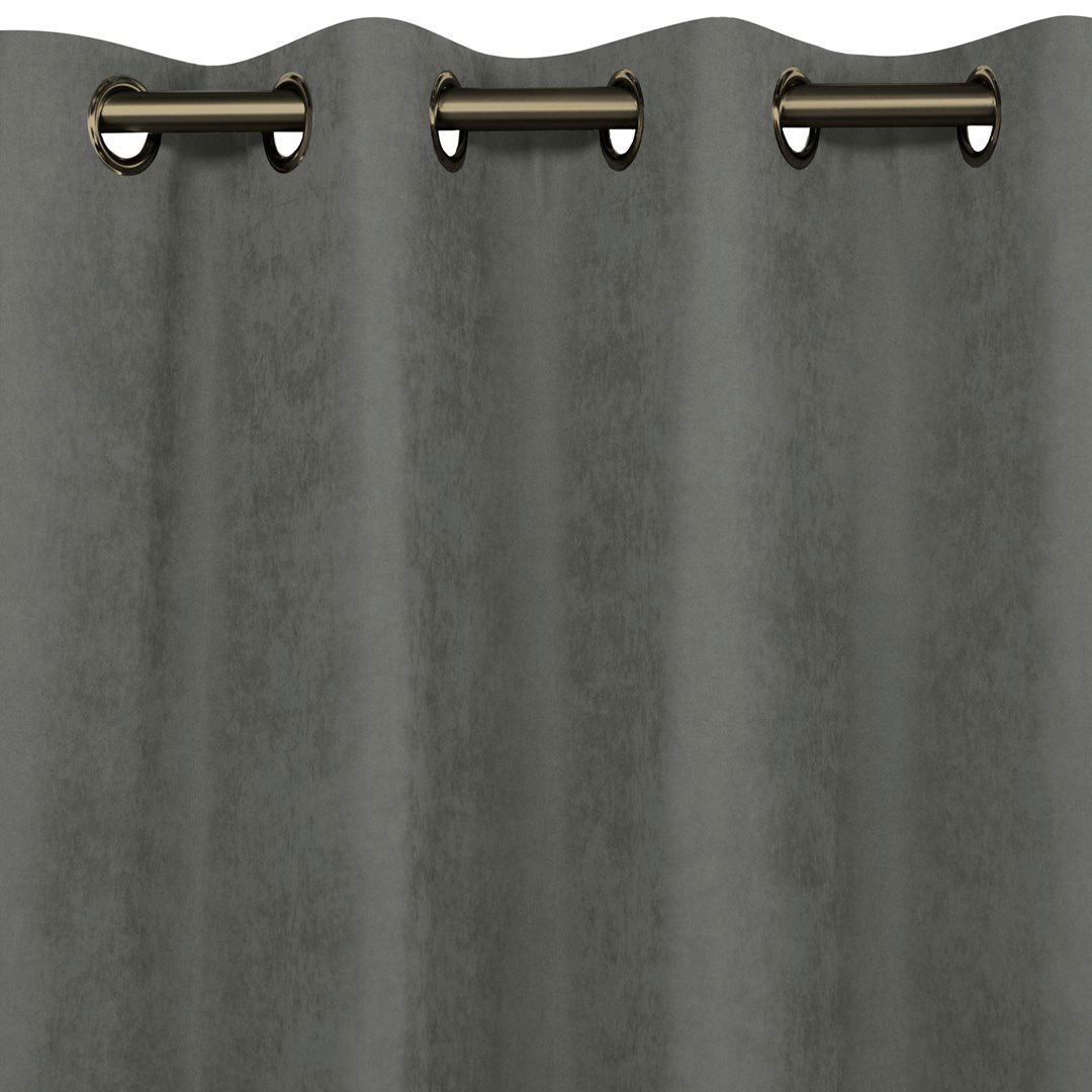Naktinė užuolaida MILANA GREY EYELETS, 220x175 cm