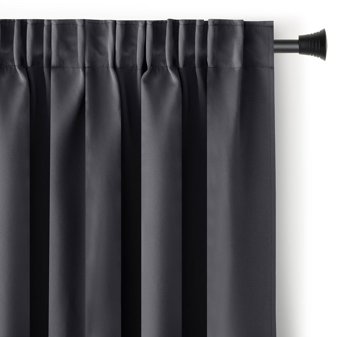 Naktinė užuolaida AmeliaHome BLACKOUT,  140x245 cm, pilka