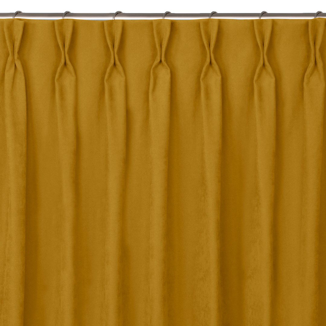Naktinė užuolaida MILANA MUSTARD FLEX, 220x175 cm