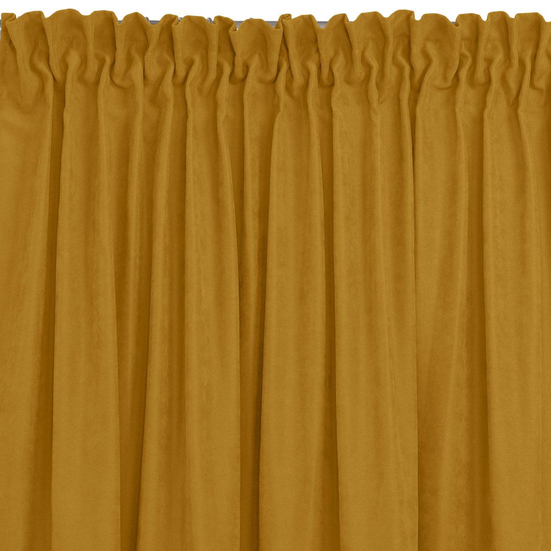 Naktinė užuolaida MILANA MUSTARD PLEAT, 220x270 cm
