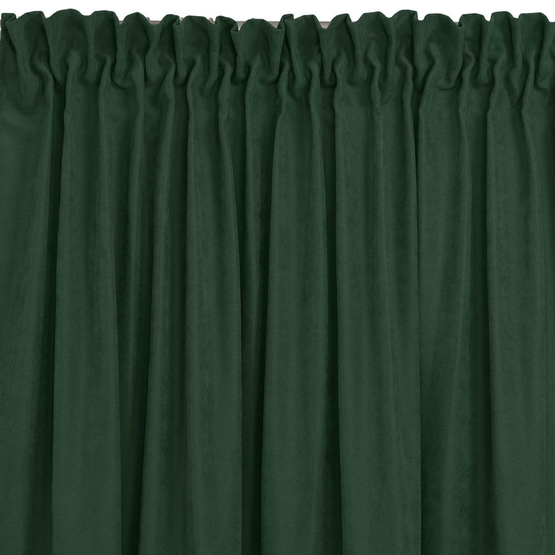 Naktinė užuolaida MILANA BOTTLEGREEN PLEAT, 220x270 cm