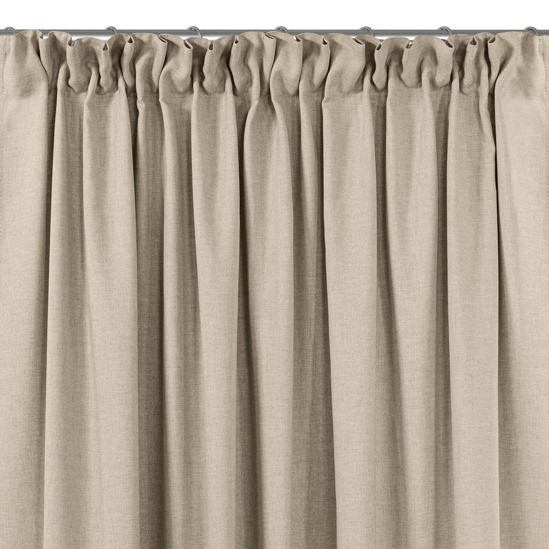 Naktinė užuolaida CARMENA  BEIGE PLEAT, 150x300 cm