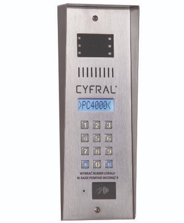 Cyfral PC-4000RVE Telefonspynė su kamera, RFID, 12VDC, CC-4000