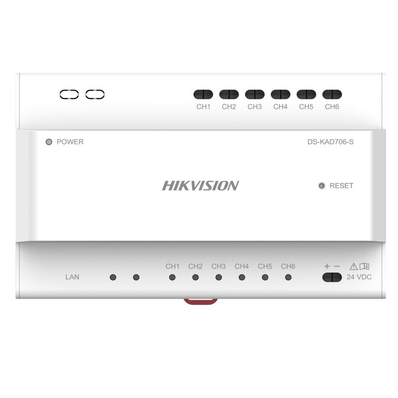 Dviejų laidų vaizdo/garso skirstytuvas Hikvision DS-KAD706-S