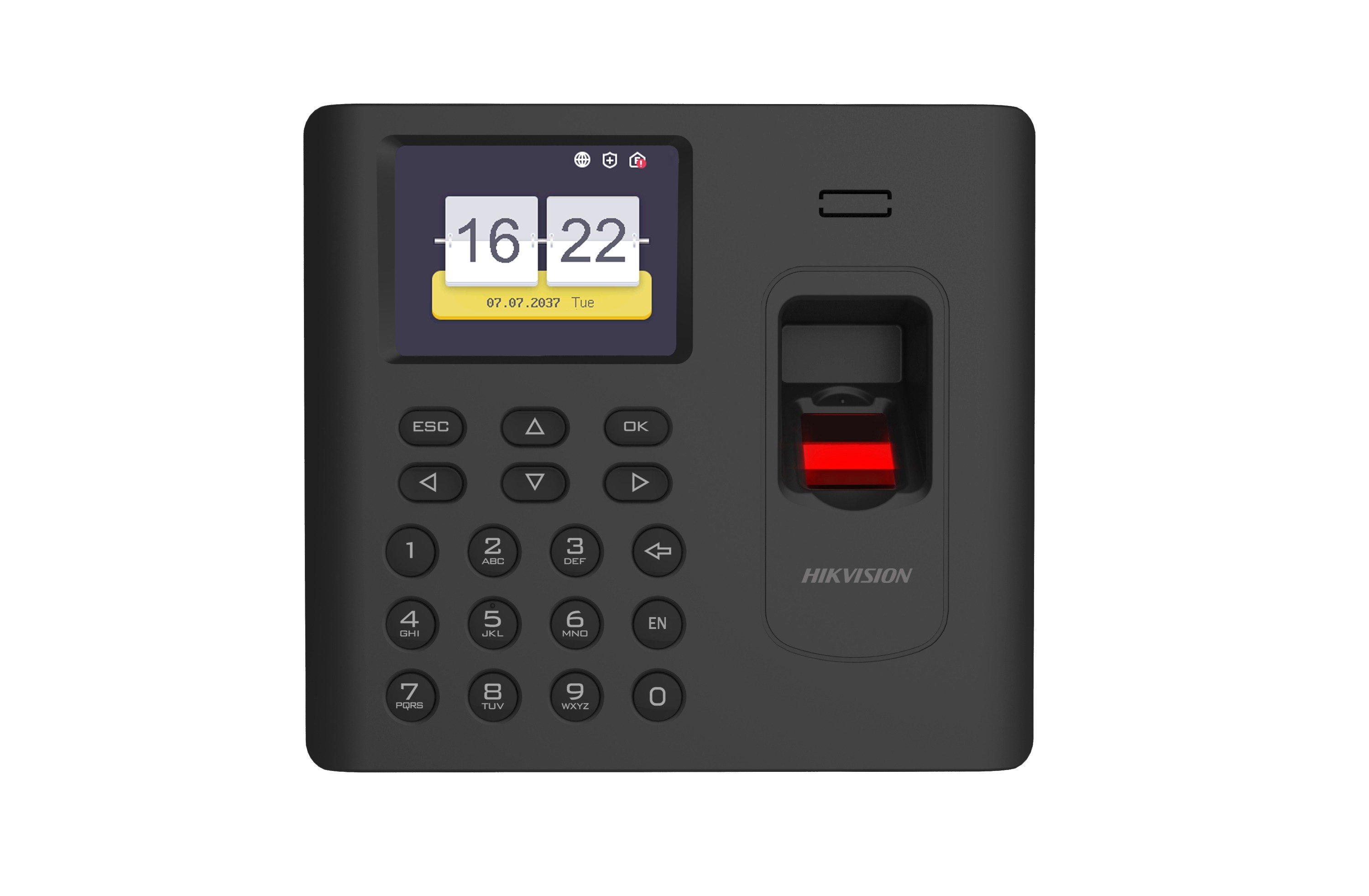 Pirštų atspaudų ir praėjimo kontrolės terminalas Hikvision DS-K1201AMF