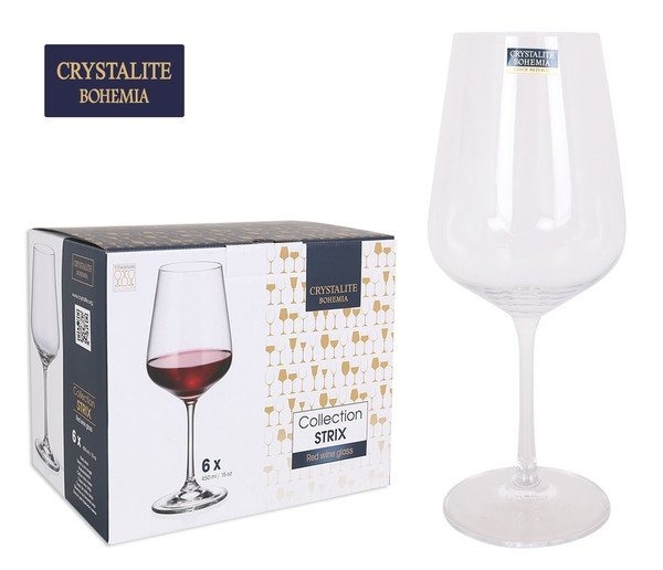 Taurės vynui 450ml 6vnt STRIX Bohemia