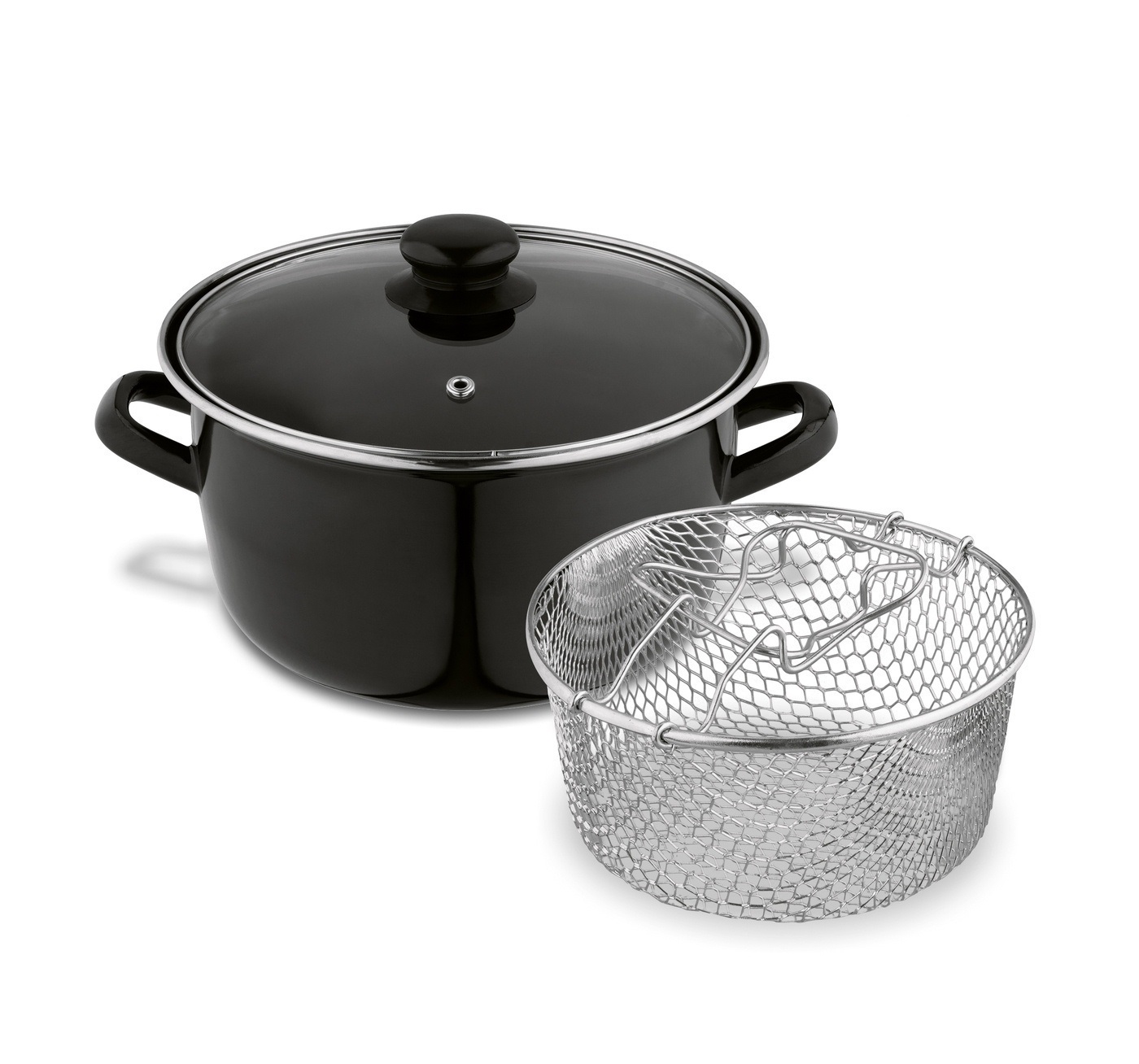 Puodas emal. bulvėms fri su sieteliu 3.2L 50805