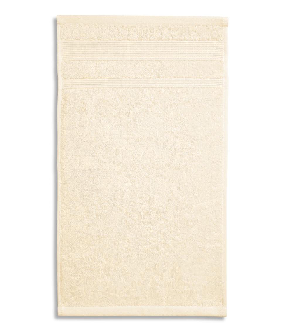 Vonios rankšluostis Malfini Organic almond 70x140cm. Ekologiškos medvilnės