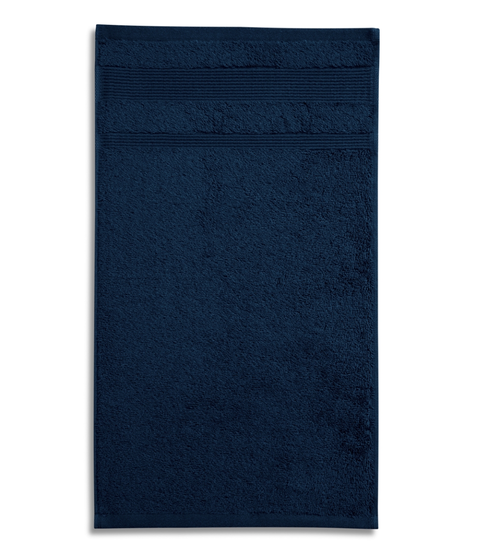 Kilpinis rankšluostis Malfini Organic navy blue 50x100cm. Ekologiškos medvilnės