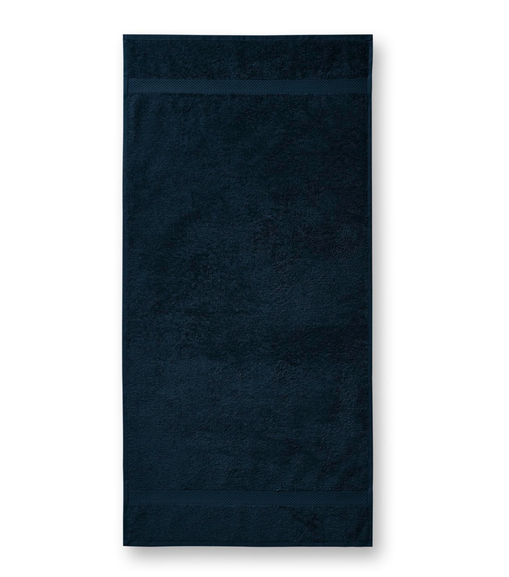 Vonios rankšluostis Malfini 905 navy blue 70x140cm. Medvilnė 450 g.m2