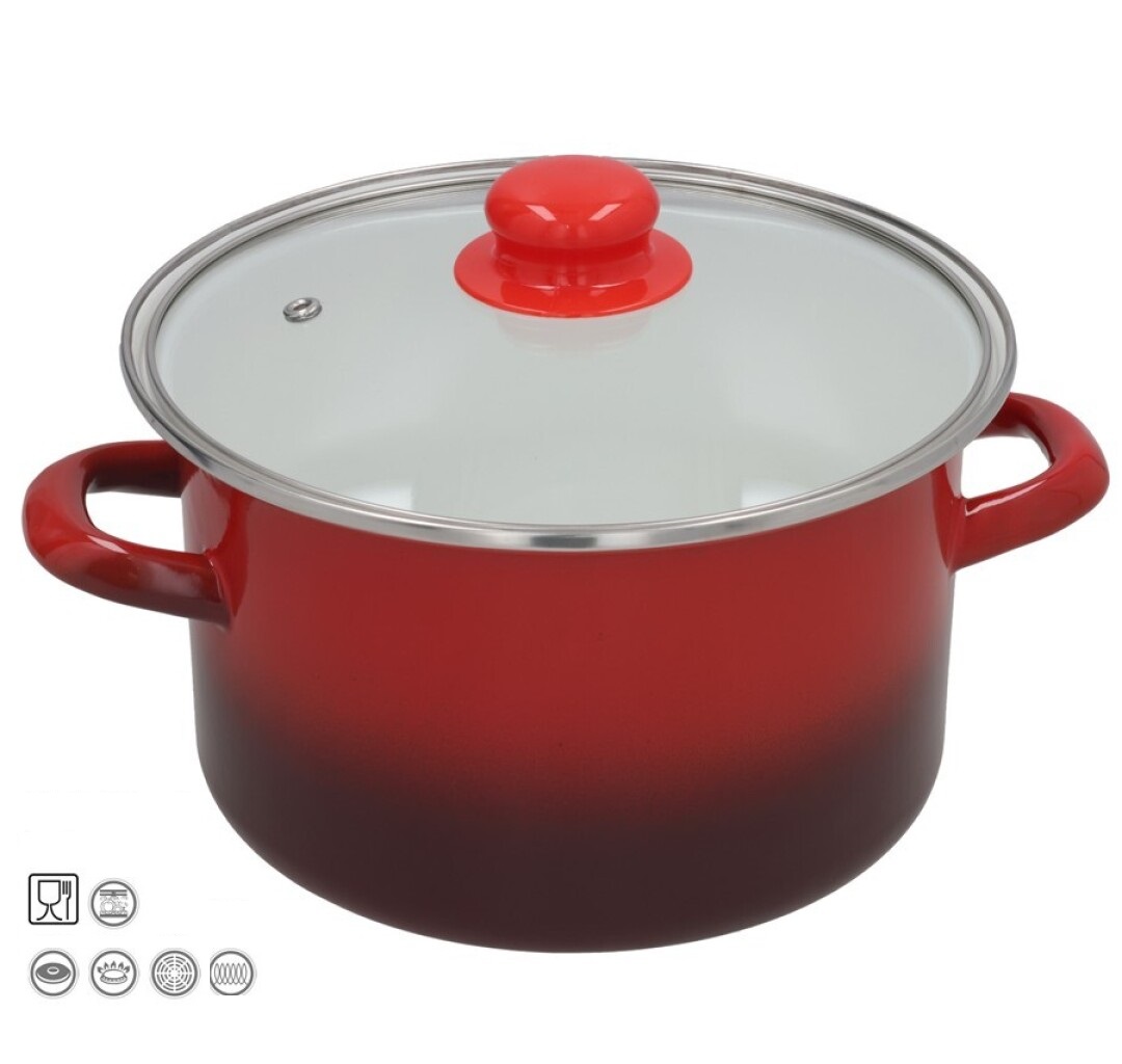 Puodas emal. 22cm 3.75L s/d indukc. MOON M