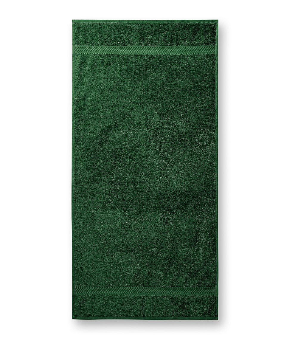 Vonios rankšluostis Malfini 903 bottle green 50x100cm. Medvilnė 450 g.m2