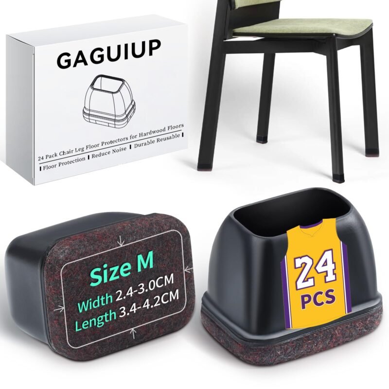 Kėdžių kojų apsaugos 2,4-3 cm x 3,4-4,2 cm 24 vnt.