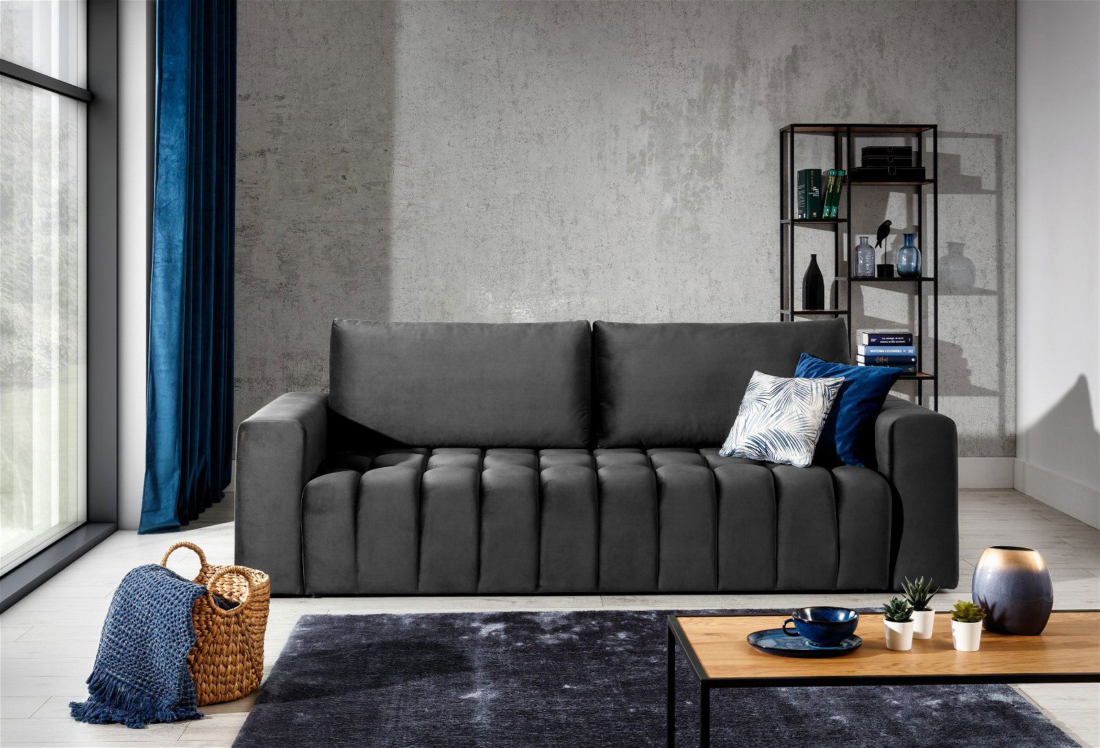 Sofa Lazaro, juoda