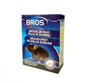 BROS Grūdeliai nuo pelių ir žiurkių 100g