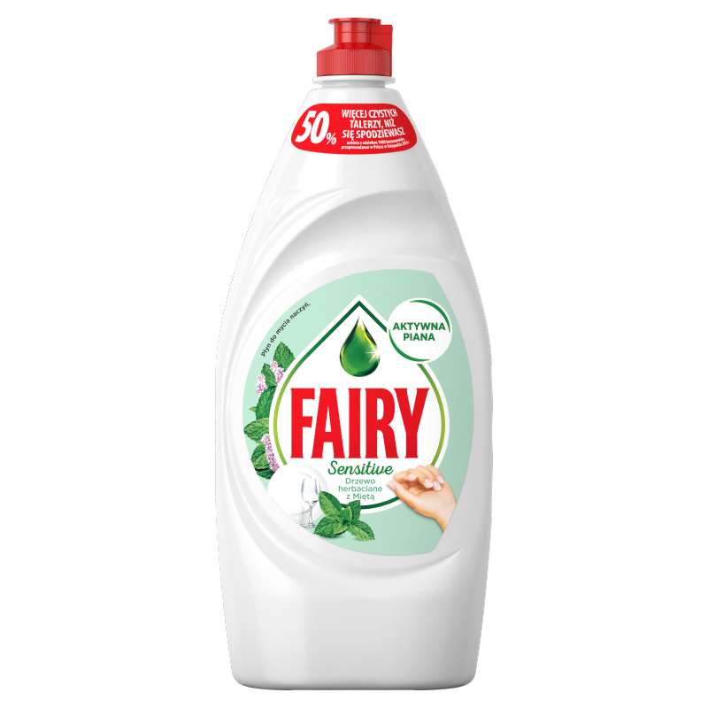 Indų ploviklis FAIRY Sensitive Tea Tree&Mint, 900ml