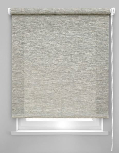 Klasikinė ritininė užuolaida PRESTIGE, pilkšvos sp., Ø 25 mm, 80 x 160 cm, 100 % poliesteris