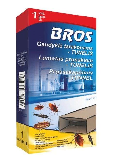 Lipni juostelė-gaudyklė BROS, ropojantiems vabzdžiams, tarakonams