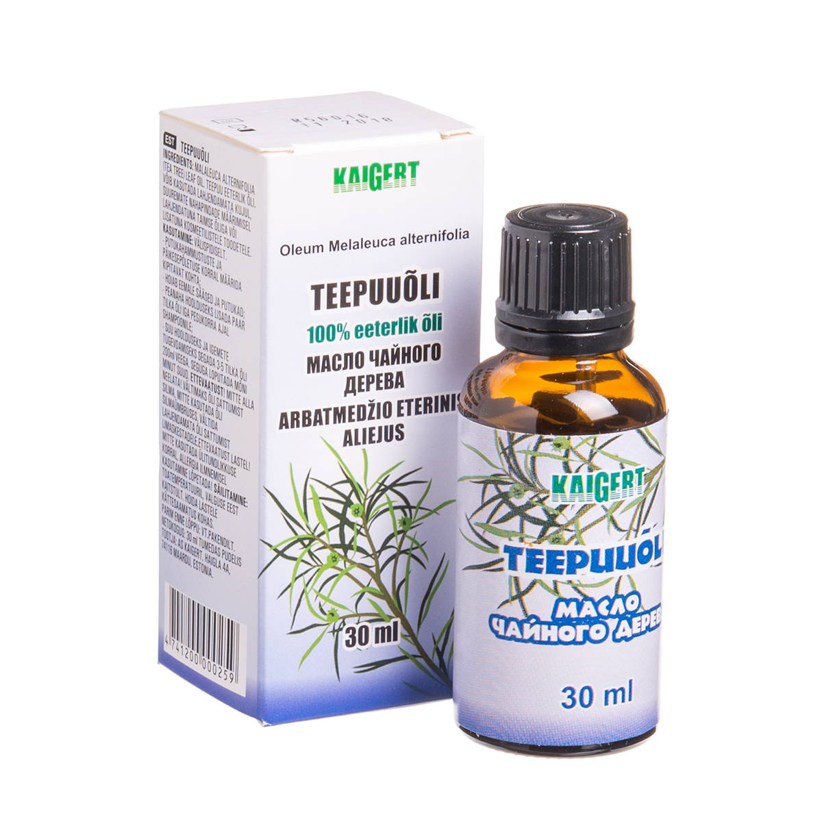 KAIGERT, eterinis arbatmedžio aliejus, 30 ml