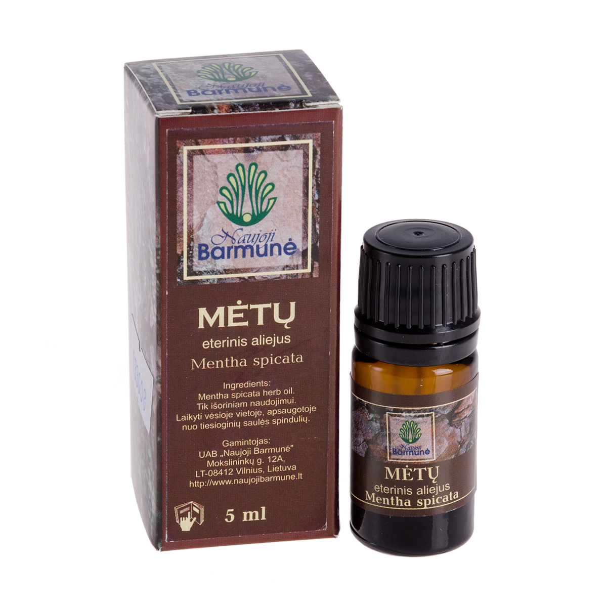NAUJOJI BARMUNĖ eterinis aliejus MĖTŲ, 5 ml
