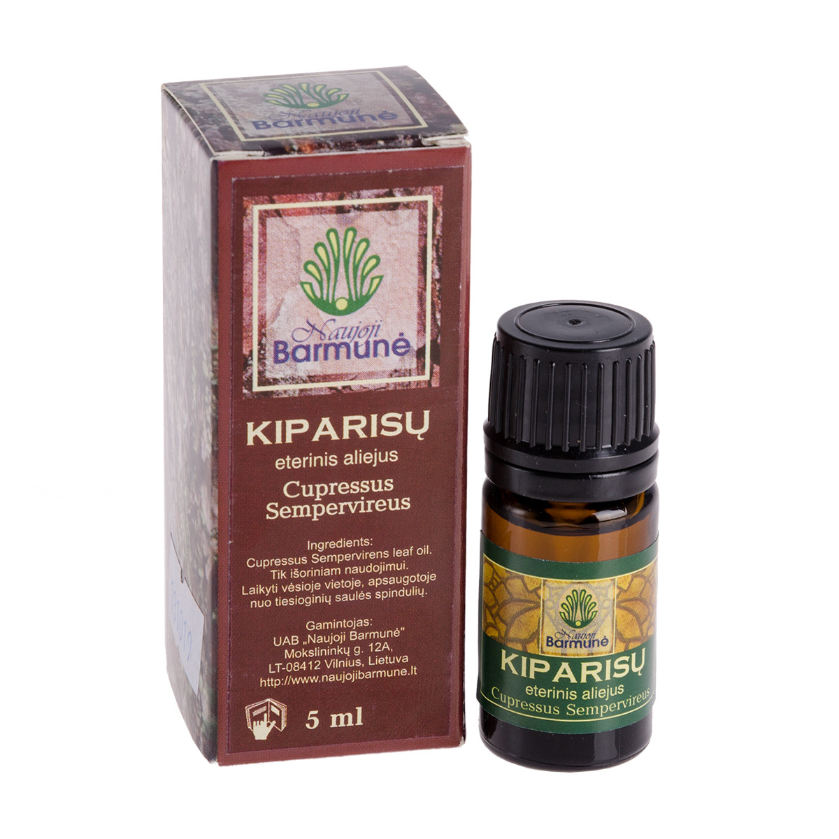 NAUJOJI BARMUNĖ eterinis aliejus KIPARISŲ, 5 ml