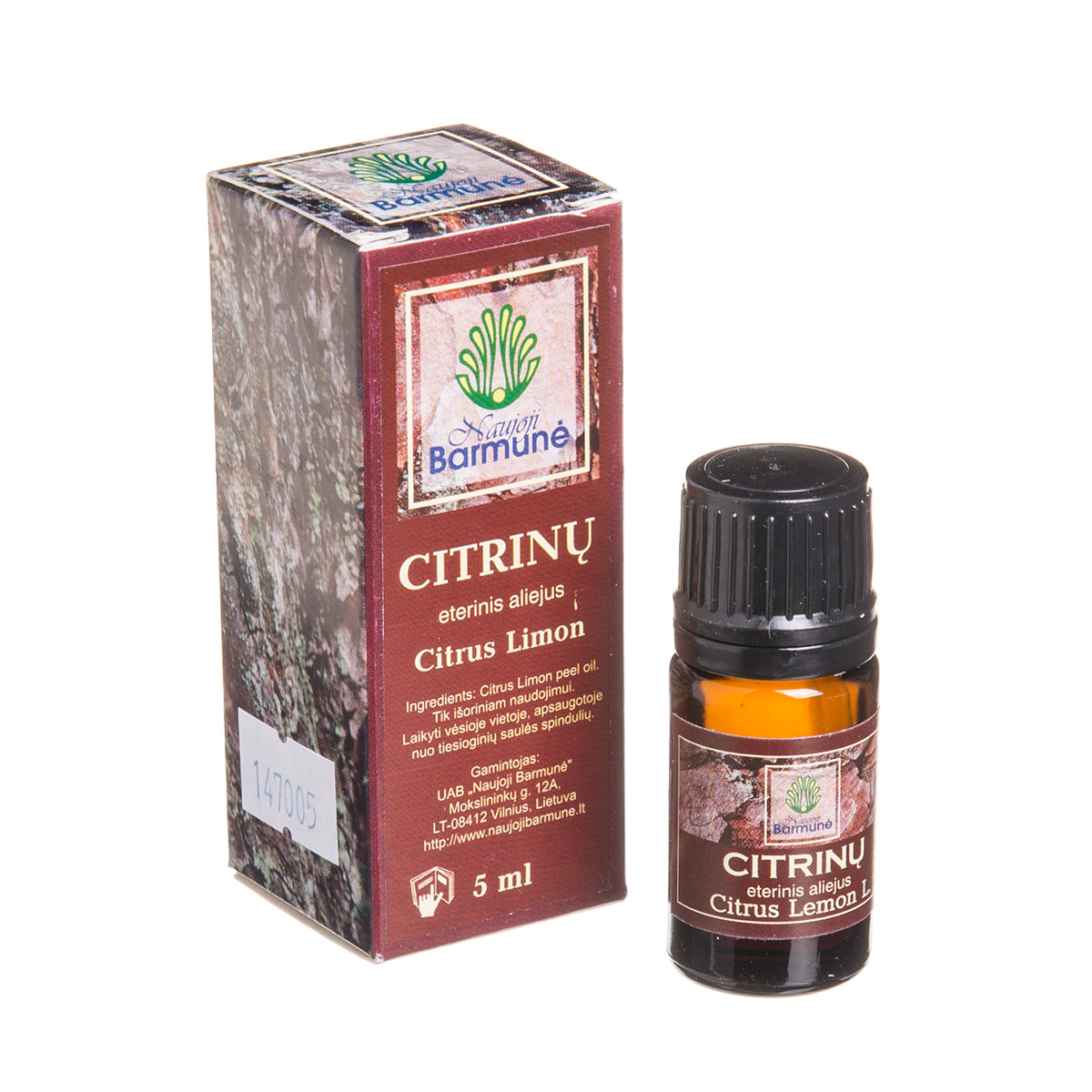 NAUJOJI BARMUNĖ eterinis aliejus CITRINŲ, 5 ml