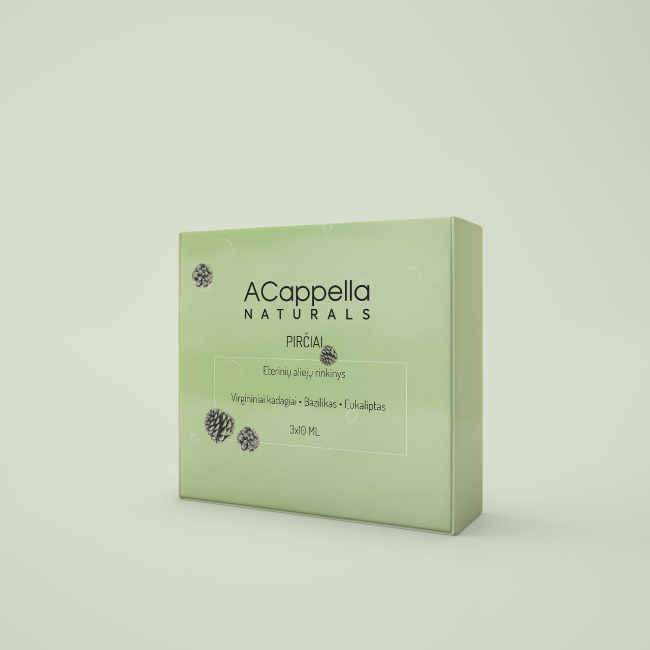 ACAPPELLA NATURALS eterinis aliejų rinkinys Pirčiai 3x10 ml