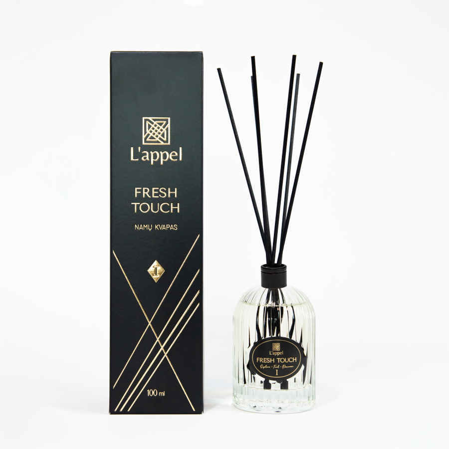 L'appel  namų kvapas su lazdelėmis "Fresh touch",  100 ml