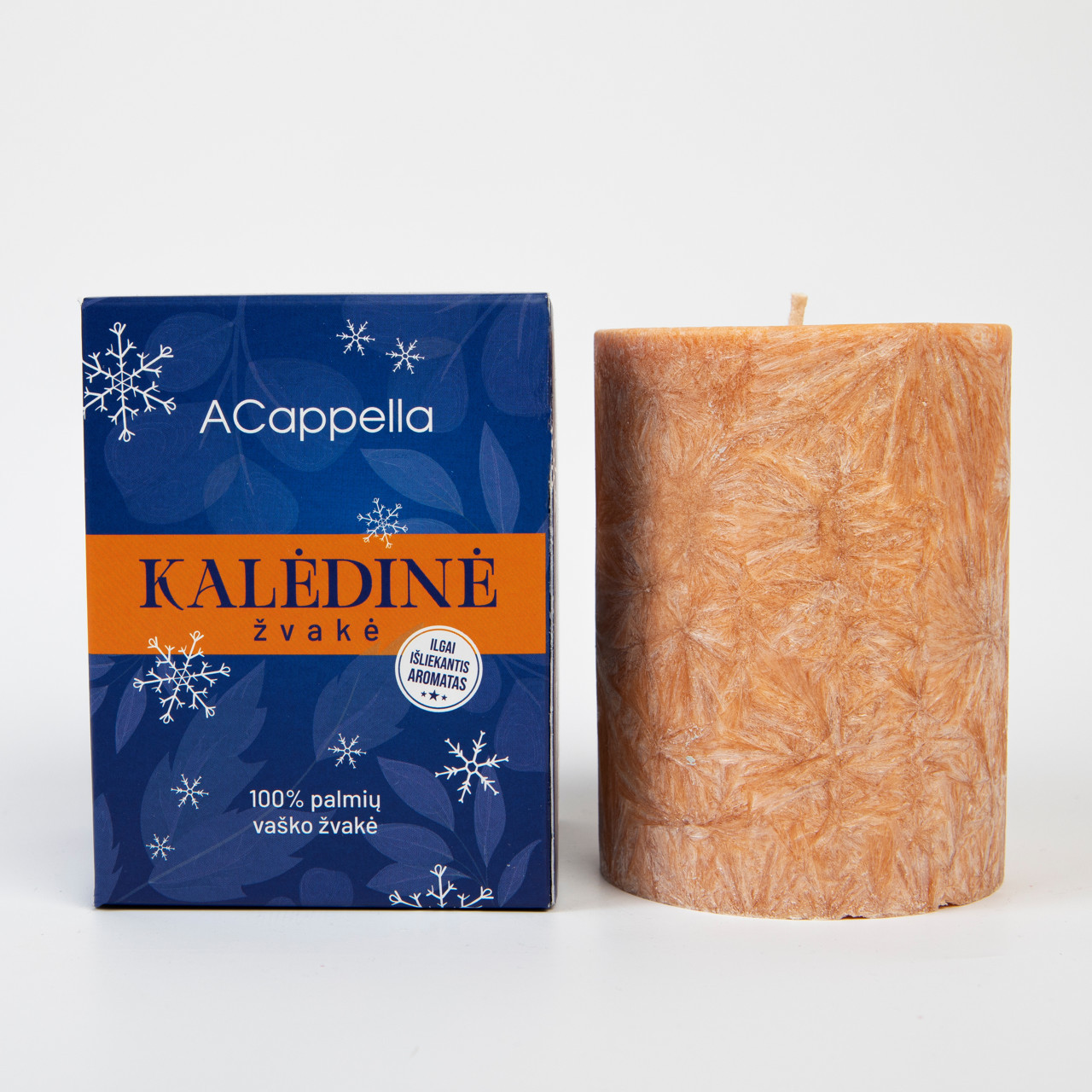 ACAPPELLA kvapni žvakė "Kalėdinė. Cinamonas ir apelsinas"