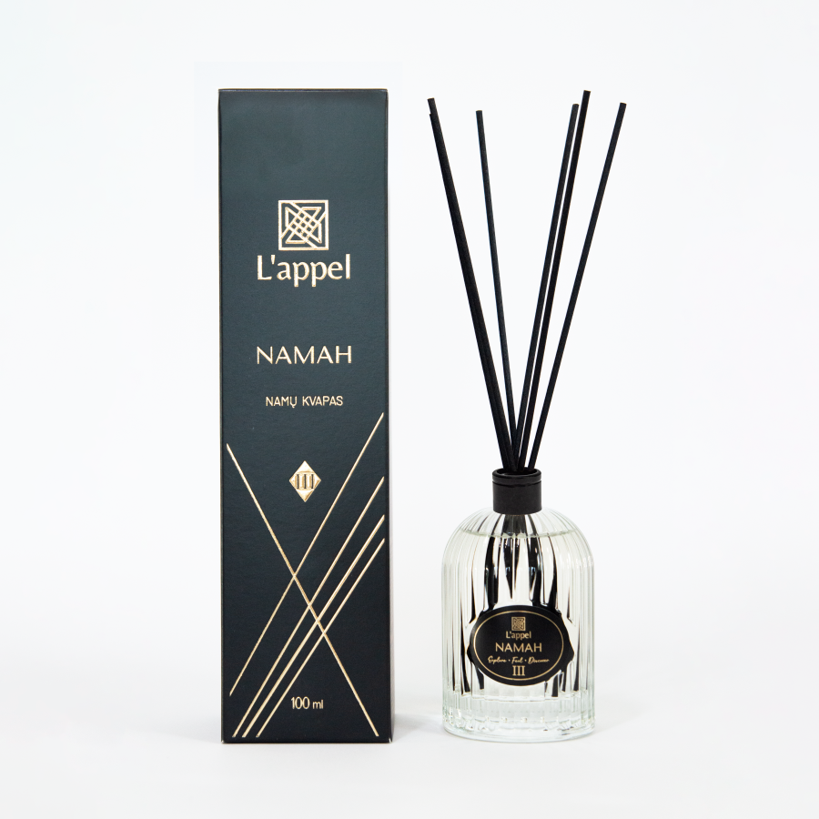 L'appel  namų kvapas su lazdelėmis "Namah",  100 ml