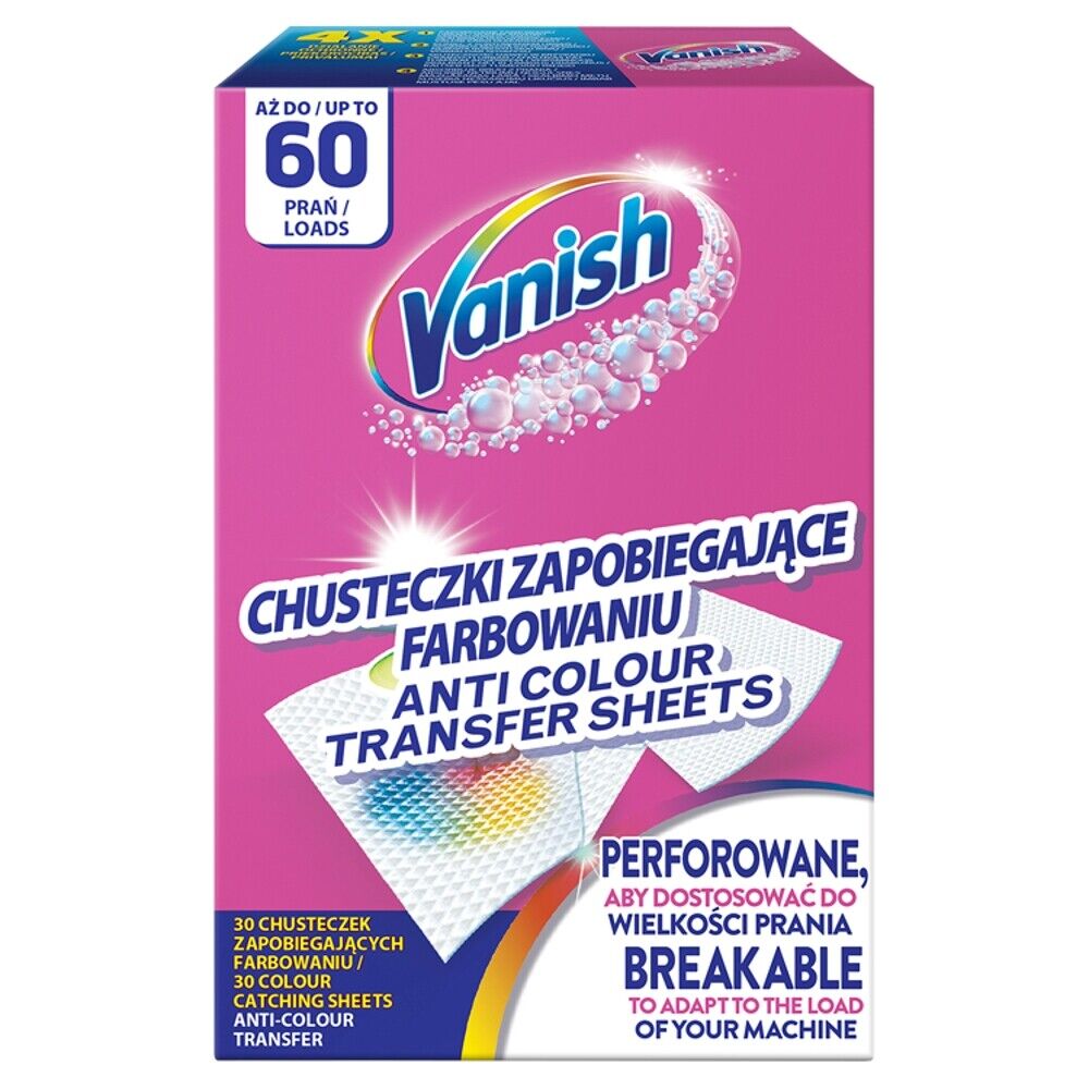 Skalbimo lapeliai VANISH, 60 vnt