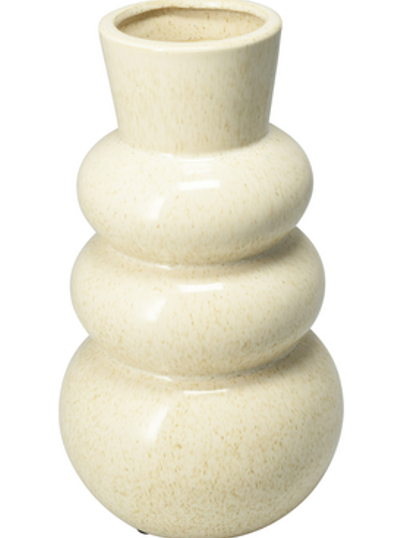 Keraminė vaza CREAM BUBBLE, 13 x 25 cm, 1 vnt