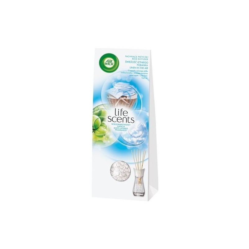 Kvapas namams su pagaliukais AIRWICK, vasaros ryto gaivos kvapo, 30 ml