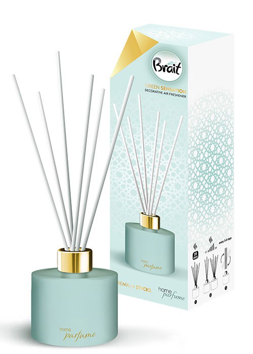 Kvapas namams su pagaliukais BRAIT Green Sensation, 100 ml