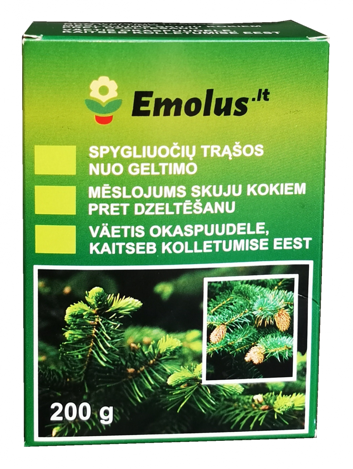 Spygliuočių ir lapuočių trąšos nuo geltonavimo, 200 g