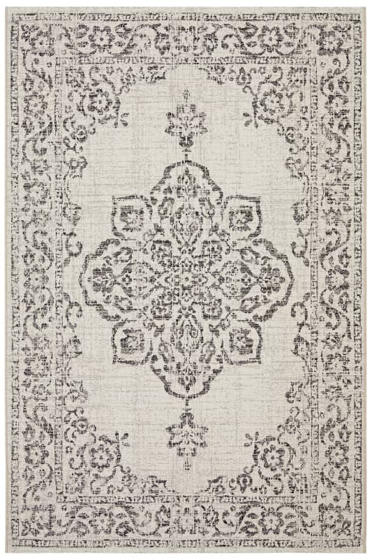 Lauko ir vidaus kilimas PRISMA, 150 x 80 cm, kreminis, 100% perdirbto poliesterio