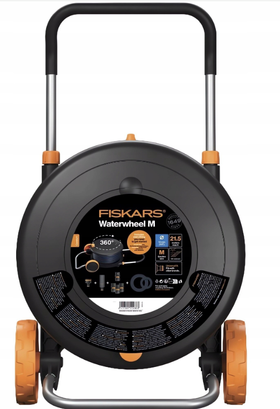 Laistymo žarna ir ritės komplektas FISKARS COMFORT, 1/2”, 13 mm, 20 m