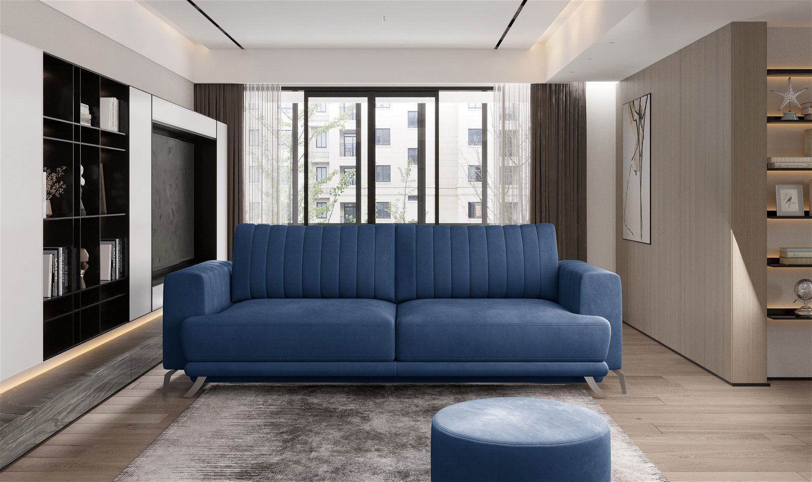 Sofa Elise, tamsiai mėlyna