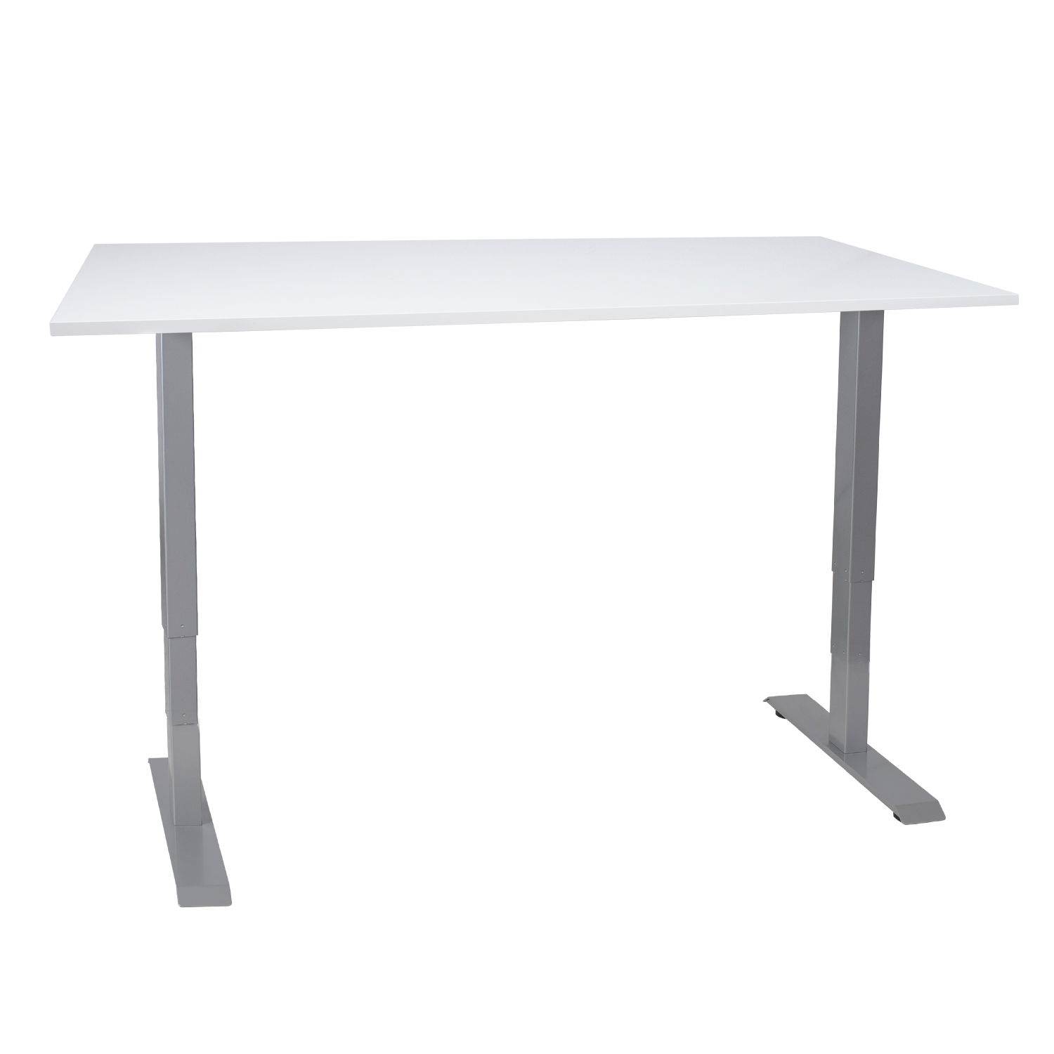 Rašomasis stalas su pakėlimo mechanizmu ERGO, 140x80 cm, baltas