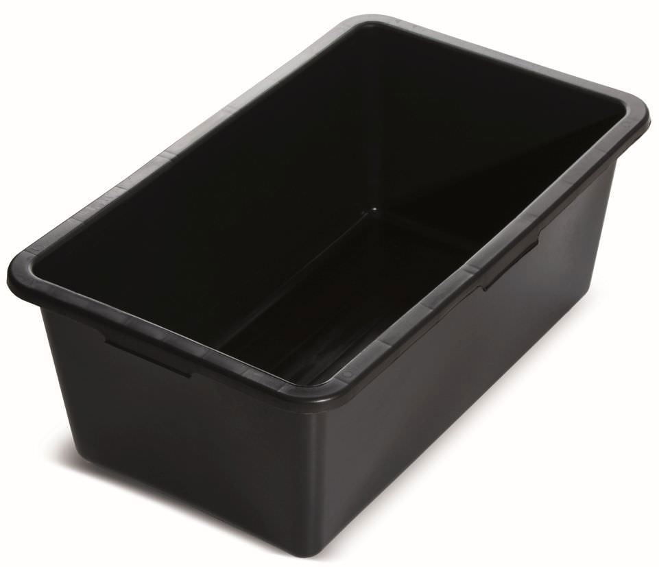 Statybinis konteineris, stačiakampis, be rankenos, juodos sp., 78 x 48 x 30 cm, 80 l