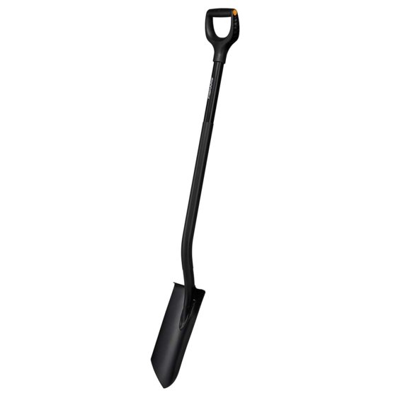 Kastuvas FISKARS ERGONOMIC PRO, 130 cm, juodos sp., daržininko
