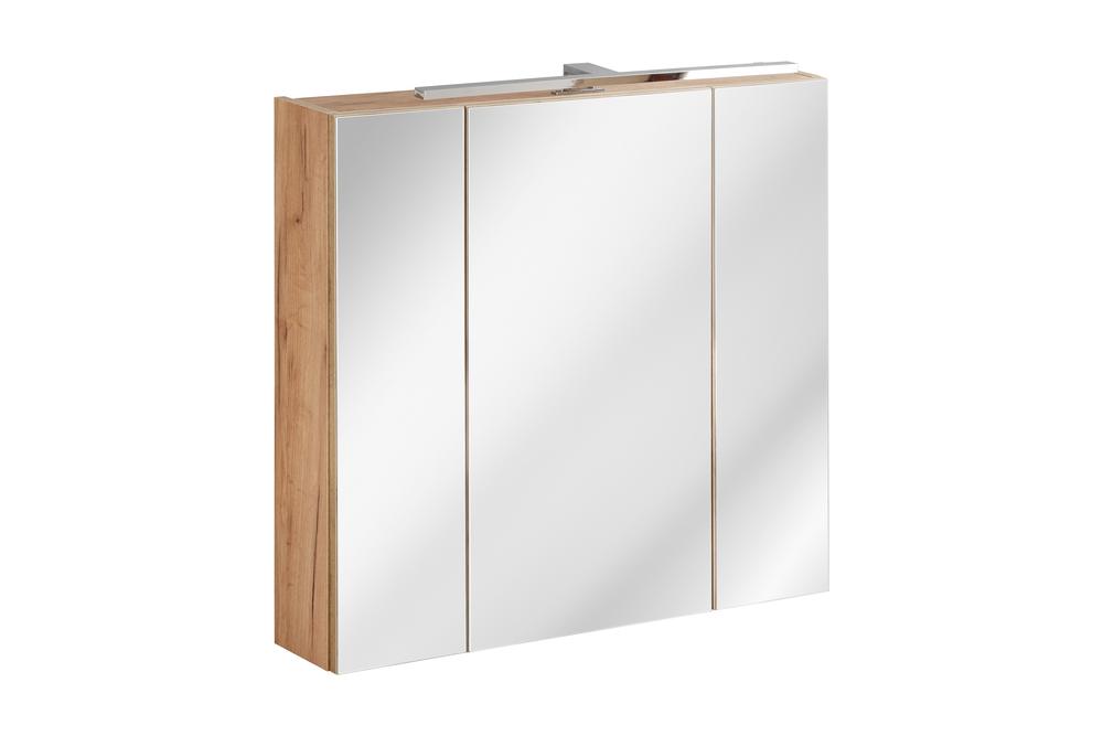 Vonios spintelė su veidrodžiu CAPRI OAK 843A, ąžuolo