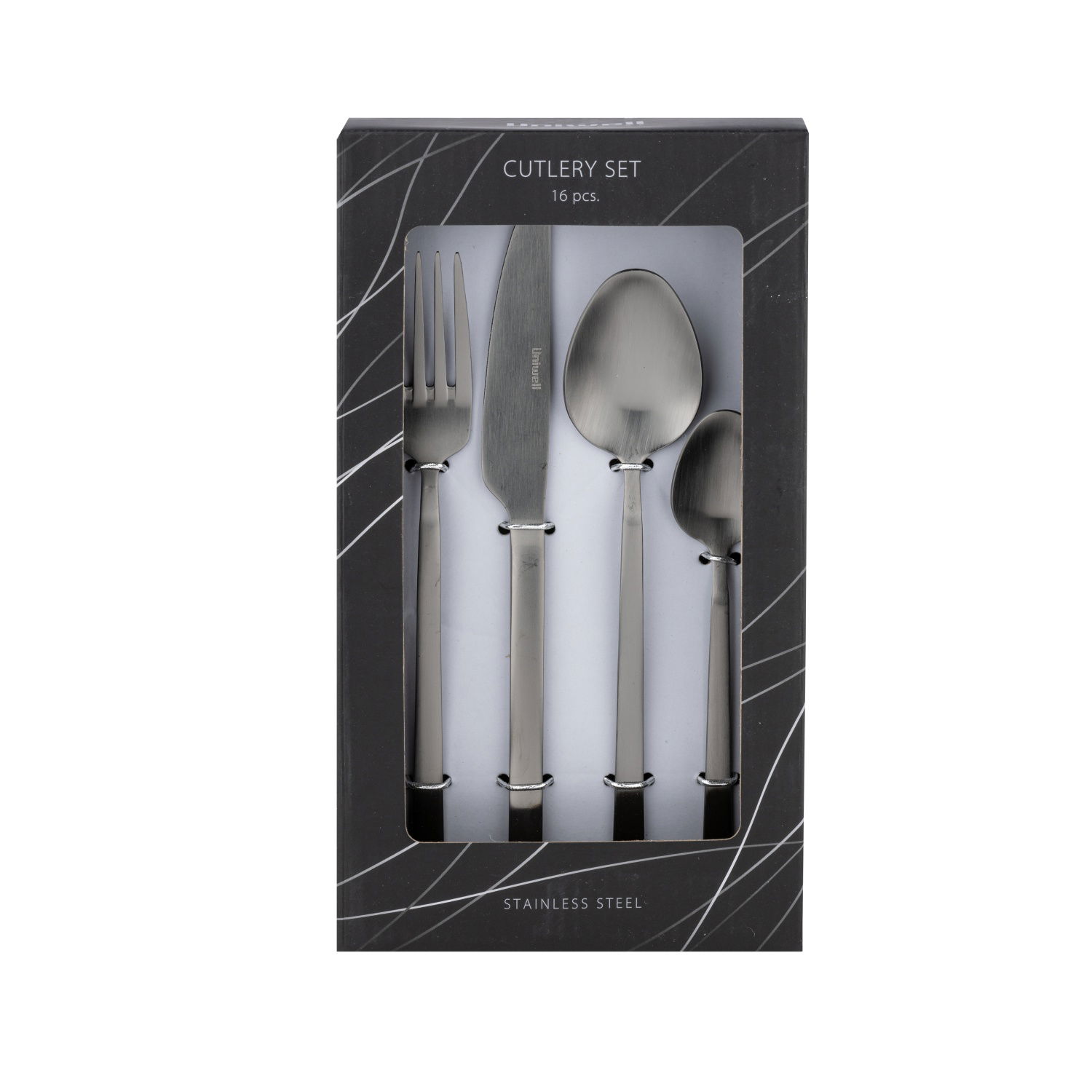 Stalo įrankių rinkinys UNIWELL GREY, 16 vnt